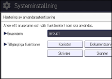 Bild av användarpanelens skärm