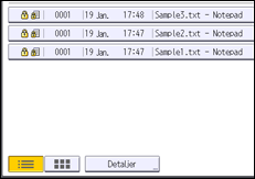 Bild av användarpanelens skärm
