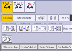 Bild av användarpanelens skärm