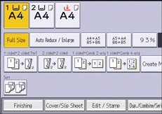 ภาพแสดงหน้าจอแผงควบคุม