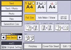 ภาพแสดงหน้าจอแผงควบคุม