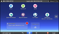 การแสดงหน้าจอแผงควบคุม