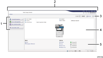 ภาพประกอบหน้าจอเว็บเบราว์เซอร์เรียงลำดับชื่อตามหมายเลข