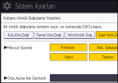 İşlem paneli ekran çizimi