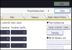 İşlem paneli ekran çizimi