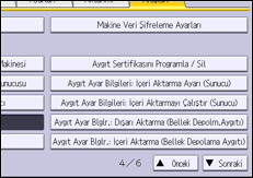 İşlem paneli ekran çizimi
