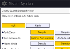 İşlem paneli ekran çizimi