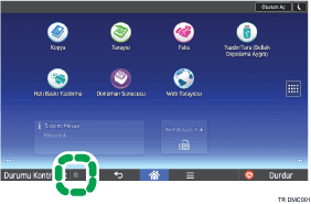 İşlem paneli ekran çizimi