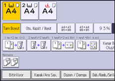 İşlem paneli ekran çizimi