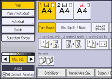 İşlem paneli ekran çizimi