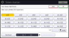 İşlem paneli ekran çizimi