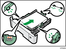 Ilustração da bandeja de alimentação de papel