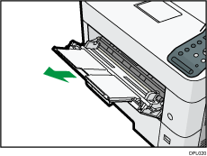 Imagem da bandeja de alimentação manual