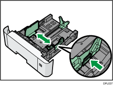 Ilustração da bandeja de alimentação de papel