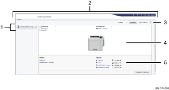 Ilustración de llamada numerada de ilustración de pantalla del explorador Web