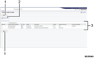 Ilustración de llamada numerada de ilustración de pantalla del explorador Web
