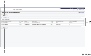 Ilustración de llamada numerada de ilustración de pantalla del explorador Web