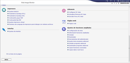 Ilustración de la pantalla del navegador Web