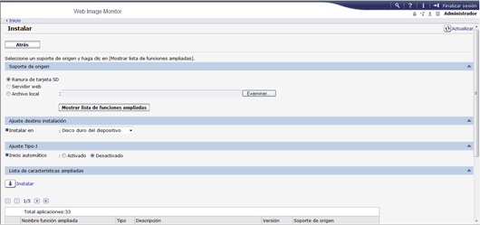 Ilustración de la pantalla del navegador Web