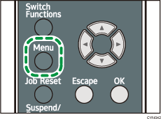 Illustration de la touche Menu