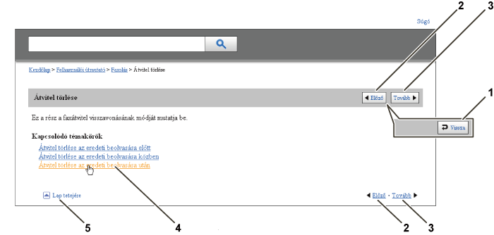 Képernyő navigáció