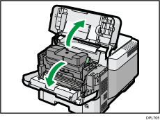 Illustratie van de printer