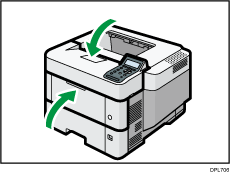 Illustratie van de printer