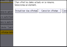 Il·lustració de pantalla del panell d'operacions