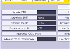 Il·lustració de pantalla del panell d'operacions