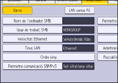 Il·lustració de pantalla del panell d'operacions