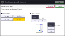 Il·lustració de pantalla del panell d'operacions