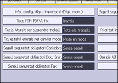 Il·lustració de pantalla del panell d'operacions