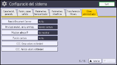 Il·lustració de pantalla del panell d'operacions