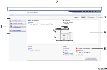 Il·lustració de la pantalla del navegador web (il·lustració de referència enumerada)
