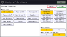 Il·lustració de pantalla del panell d'operacions
