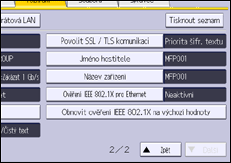Ilustrace displeje ovládacího panelu