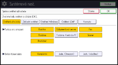 Ilustrace displeje ovládacího panelu