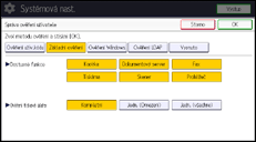 Ilustrace displeje ovládacího panelu
