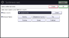 Ilustrace displeje ovládacího panelu