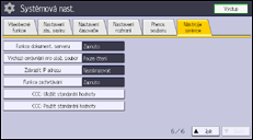 Ilustrace displeje ovládacího panelu