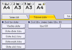 Ilustrace displeje ovládacího panelu
