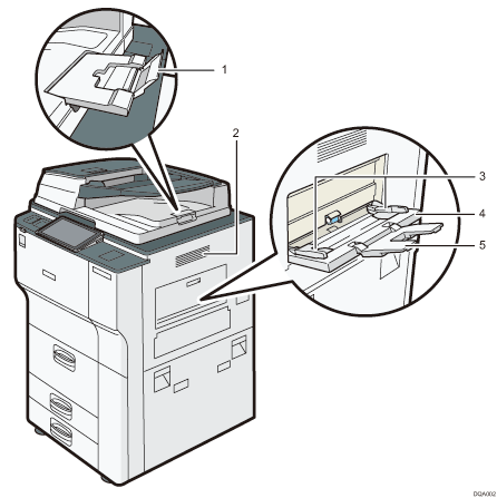 Číslovaná ilustrace hlavní jednotky