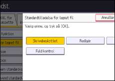Illustration af displayet på betjeningspanelet