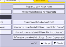 Illustration af displayet på betjeningspanelet