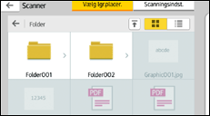 Illustration af displayet på betjeningspanelet