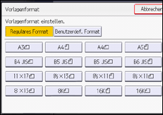 Abbildung Bedienfeld-Display