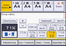 Abbildung Bedienfeld-Display