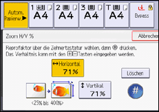 Abbildung Bedienfeld-Display