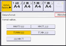 Abbildung Bedienfeld-Display