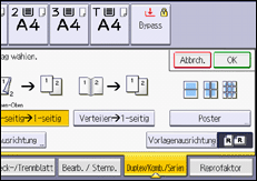 Abbildung Bedienfeld-Display